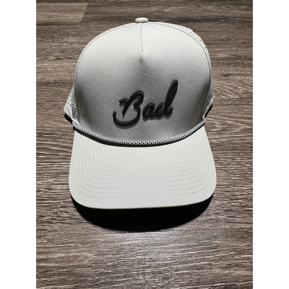 Bad Birdie Golf Snapback Hat Gray Spell Out Logo Rope Performance Cap